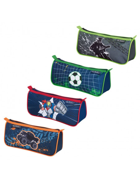 Penar Etui Herlitz Triunghiular Motiv Kick IT Penar Etui Herlitz Triunghiular Motiv Kick IT
