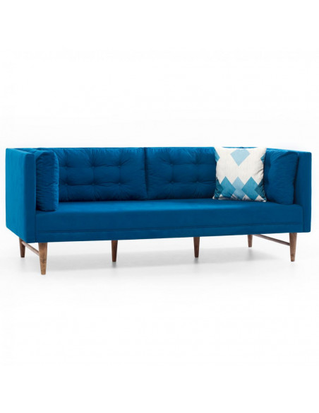 CANAPEA HEINNER 3 LOCURI POINT RETRO-ALBASTRU,HR-EVDS3RTR-BLU