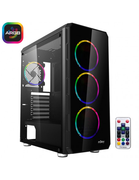 Carcasa nJoy Acrux, Middle Tower, ATX, fara sursa