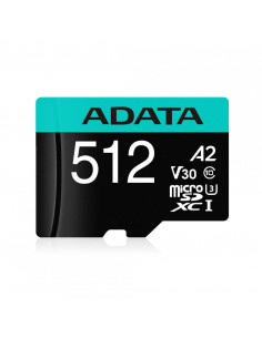 AUSDX512GUI3V30SA2,Card de Memorie MicroSD ADATA 512GB, Adaptor SD, Class 10