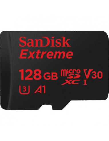 Card de memorie MicroSD SanDisk Extreme, 128GB, Adaptor SD