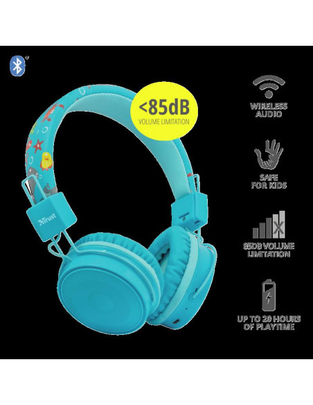 Casti cu microfon Trust Comi Kids, Bluetooth Wireless