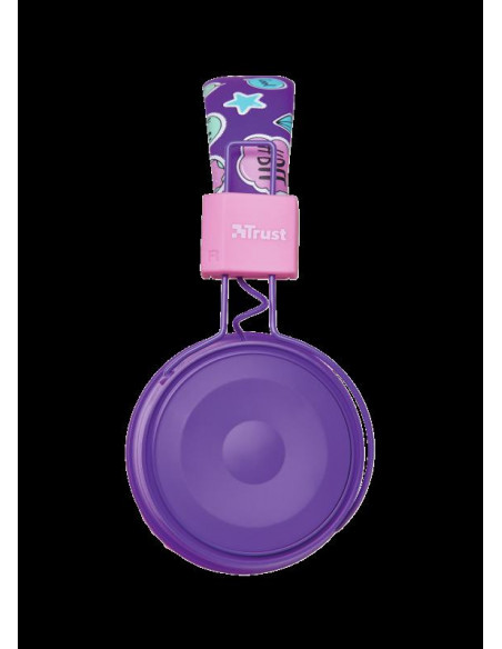 Casti cu microfon Trust Comi, Wireless Kids, purple,TR-23608