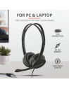 Casti cu microfon Trust Mauro USB, negru,TR-17591