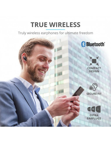 Casti cu microfon Trust Nika Compact Bluetooth Earphones