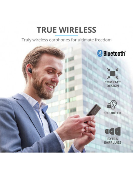 Casti cu microfon Trust Nika Compact Bluetooth Earphones