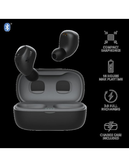 Casti cu microfon Trust Nika Compact Bluetooth Earphones