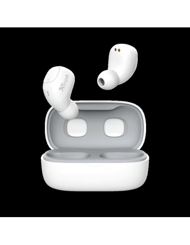 Casti cu microfon Trust Nika TWS, Bluetooth, alb,TR-23904