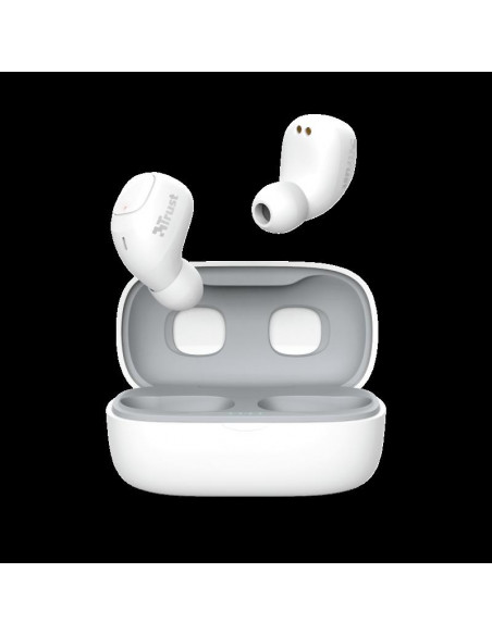 Casti cu microfon Trust Nika TWS, Bluetooth, alb,TR-23904