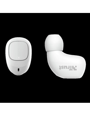 Casti cu microfon Trust Nika TWS, Bluetooth, alb,TR-23904