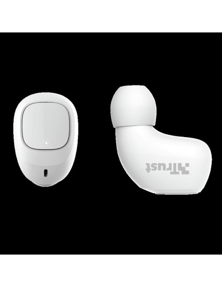 Casti cu microfon Trust Nika TWS, Bluetooth, alb,TR-23904