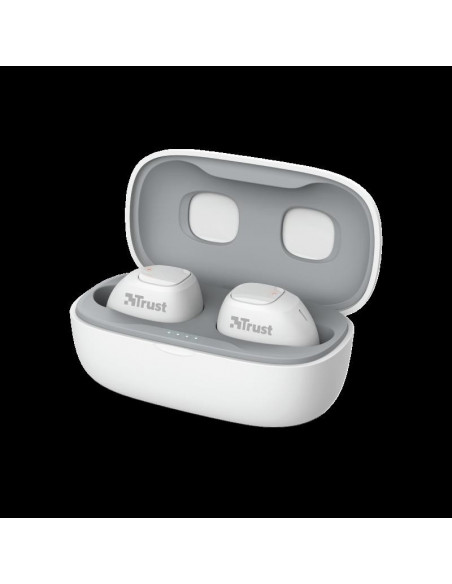 Casti cu microfon Trust Nika TWS, Bluetooth, alb,TR-23904