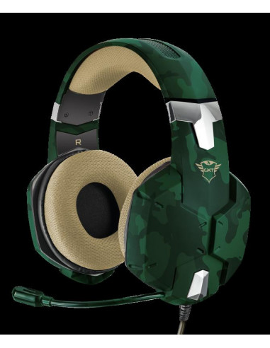 Casti cu microfon Trust GXT 322C Carus Gaming Headset, jungle