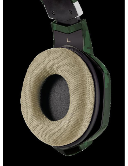 Casti cu microfon Trust GXT 322C Carus Gaming Headset, jungle