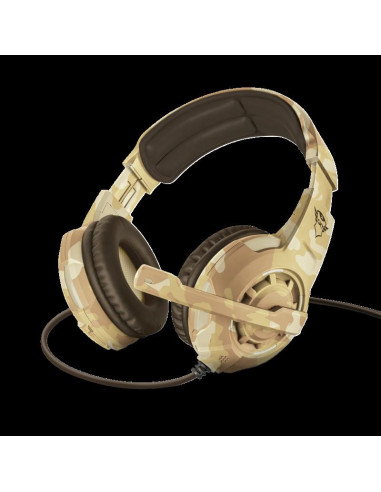 Casti cu microfon Trust GXT 310D Radius Gaming Headset, desert