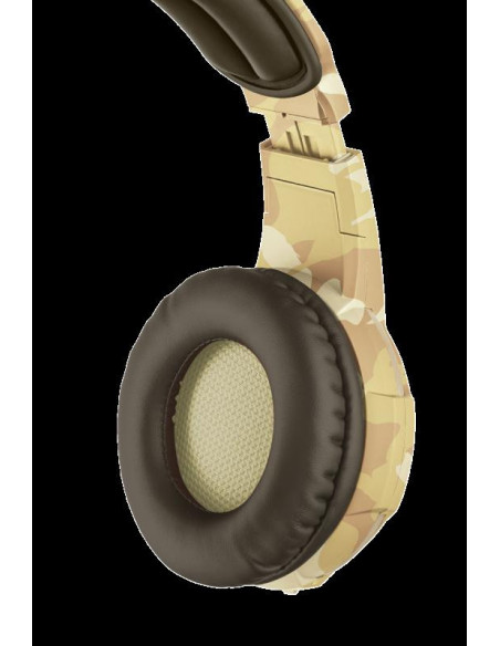Casti cu microfon Trust GXT 310D Radius Gaming Headset, desert