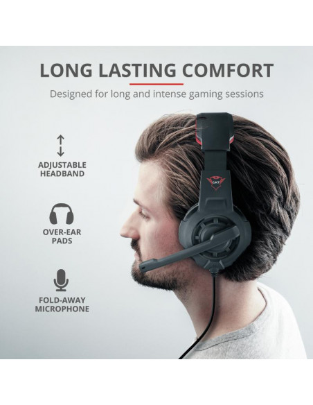 Casti cu microfon Trust GXT 310 Radius Gaming, negru,TR-21187