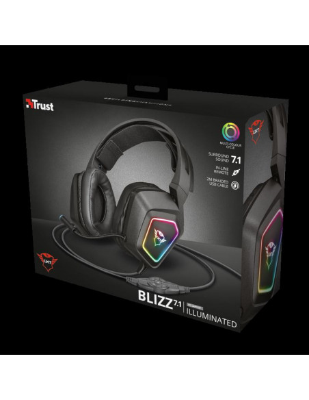 Casti cu microfon Trust GXT 450 Blizz RGB 7.1 Surround Gaming