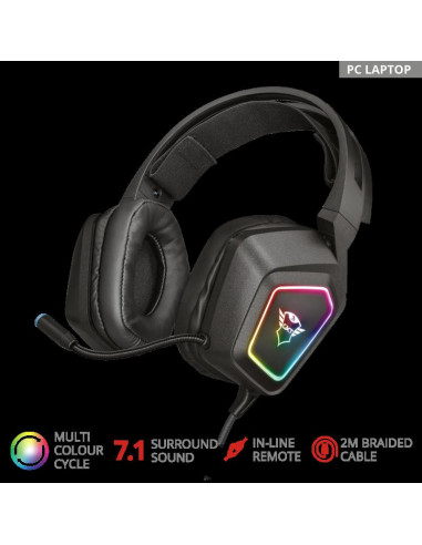 Casti cu microfon Trust GXT 450 Blizz RGB 7.1 Surround Gaming