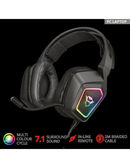 Casti cu microfon Trust GXT 450 Blizz RGB 7.1 Surround Gaming