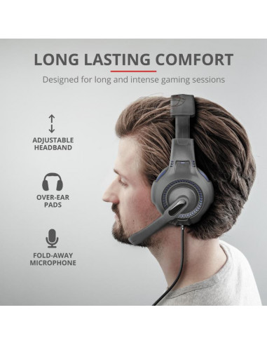 Casti cu microfon Trust GXT 307B Ravu Gaming PS4, negru,TR-23250