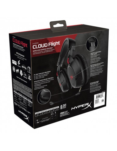 Casti wireless cu microfon Kingston gaming, negru,HX-HSCF-BK/EM