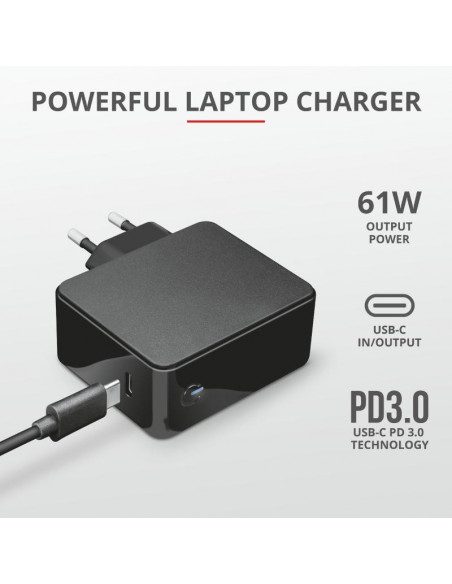 Incarcator Laptop Trust Maxo 61W USB-C Charger for Apple