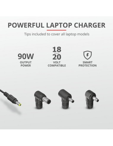 Incarcator Laptop Trust Maxo 90W Laptop Charger for HP,TR-23393