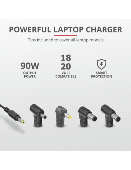 Incarcator Laptop Trust Maxo 90W Laptop Charger for