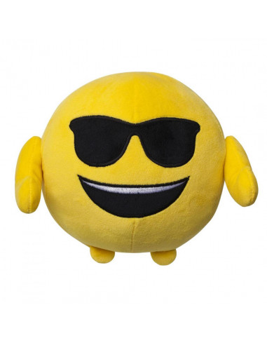Jucarie de plus Emoji Emoticon (Smiling face with sunglasses)