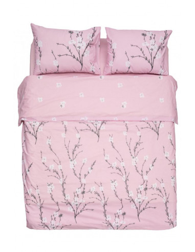 Lenjerie Heinner King Size BBC 4 piese, 132TC Pink