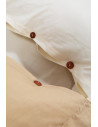 Lenjerie de pat King Size BBC organic 200TC - Bej Square