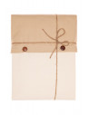 Lenjerie de pat King Size BBC organic 200TC - Bej Square