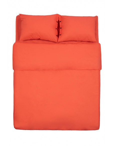 Lenjerie de pat King Size BBC organic 144TC - Coral Square