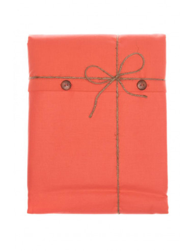 Lenjerie de pat King Size BBC organic 144TC - Coral Square
