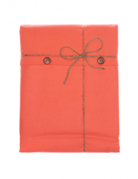 Lenjerie de pat King Size BBC organic 144TC - Coral Square