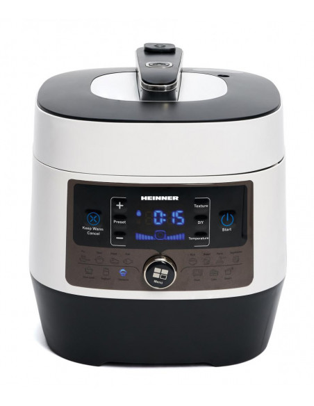 Multicooker cu gatire la presiune Heinner HPCK-6WH, capacitate