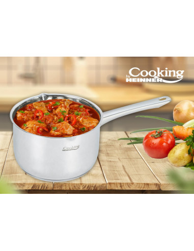 CASEROLA INOX, 22X13.5CM, 5L, RINA, COOKING BY