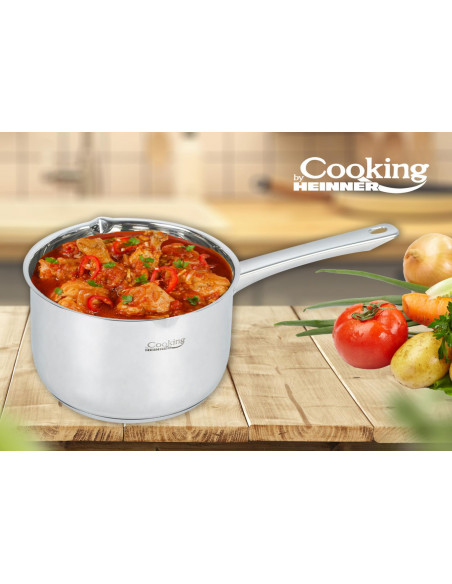 CASEROLA INOX, 22X13.5CM, 5L, RINA, COOKING BY