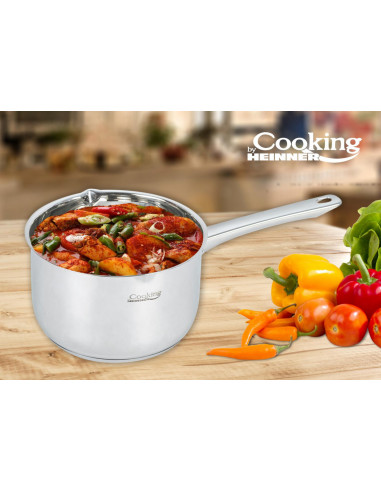 Caserola inox, 20x12.5cm, 4L, RINA, COOKING BY
