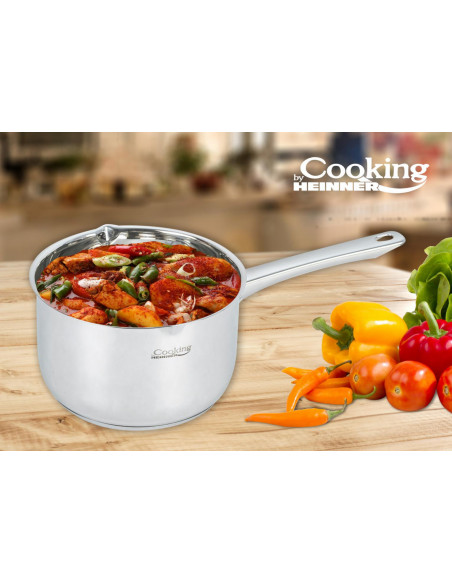 Caserola inox, 20x12.5cm, 4L, RINA, COOKING BY