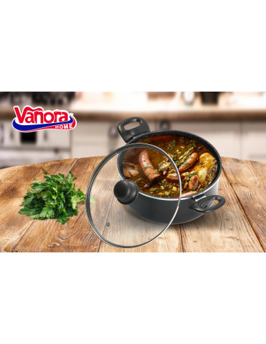 SEMIOALA ALUMINIU+CAPAC 22x10 CM,3L,SOLE, VANORA HOME,VN-MSF-22S