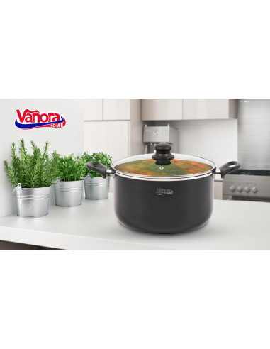 SEMIOALA ALUMINI+CAPAC 26x15CM,6.4L,SOLE, VANORA HOME,VN-MSF-26S