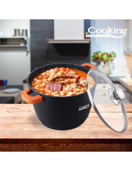 OALA ALUMINIU TURNAT+CAPAC, 24 cm x 16.5 CM, 6.3 L, DARK LINE