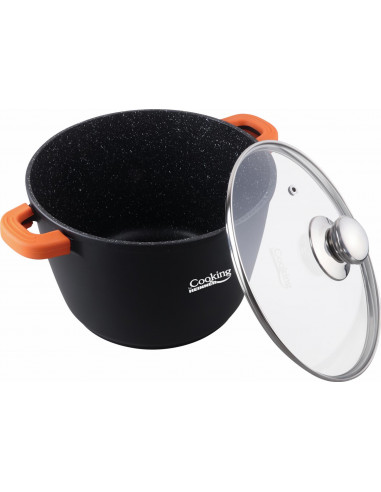 OALA ALUMINIU TURNAT+CAPAC, 24 cm x 16.5 CM, 6.3 L, DARK LINE