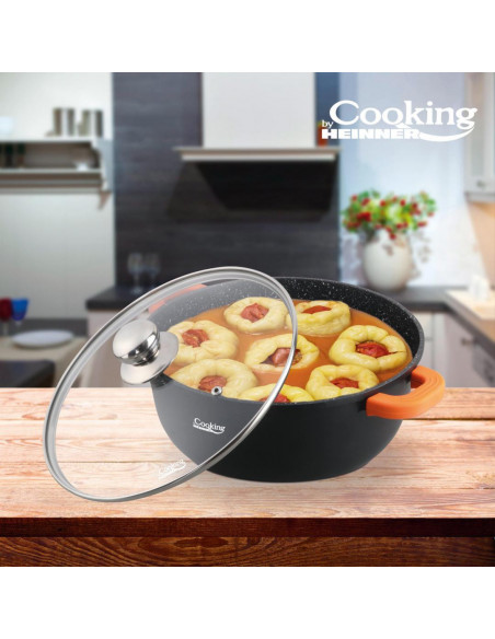 SEMIOALA ALUMINIU TURNAT +CAPAC, 32 CM X 14.5 CM, 10 L, DARK