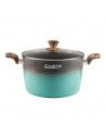 OALA ALUMINIU+CAPAC 26 X16 CM, 7 L, GREEN NATURE, COOKING BY