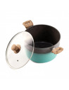 OALA ALUMINIU+CAPAC 26 X16 CM, 7 L, GREEN NATURE, COOKING BY