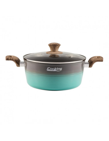 CRATITA ALUMINIU + CAPAC, 24x10.5 CM, 4 L, GREEN NATURE