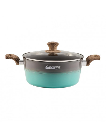 CRATITA ALUMINIU + CAPAC, 24x10.5 CM, 4 L, GREEN NATURE